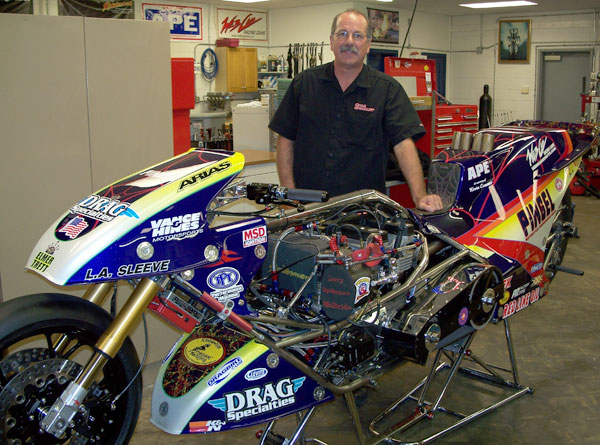 Larry McBride at the Shop